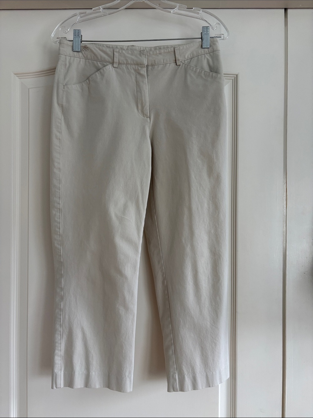 LILLY PULITZER WHITE LABEL Nicole Women's Cropped Ankle Pants in Khaki